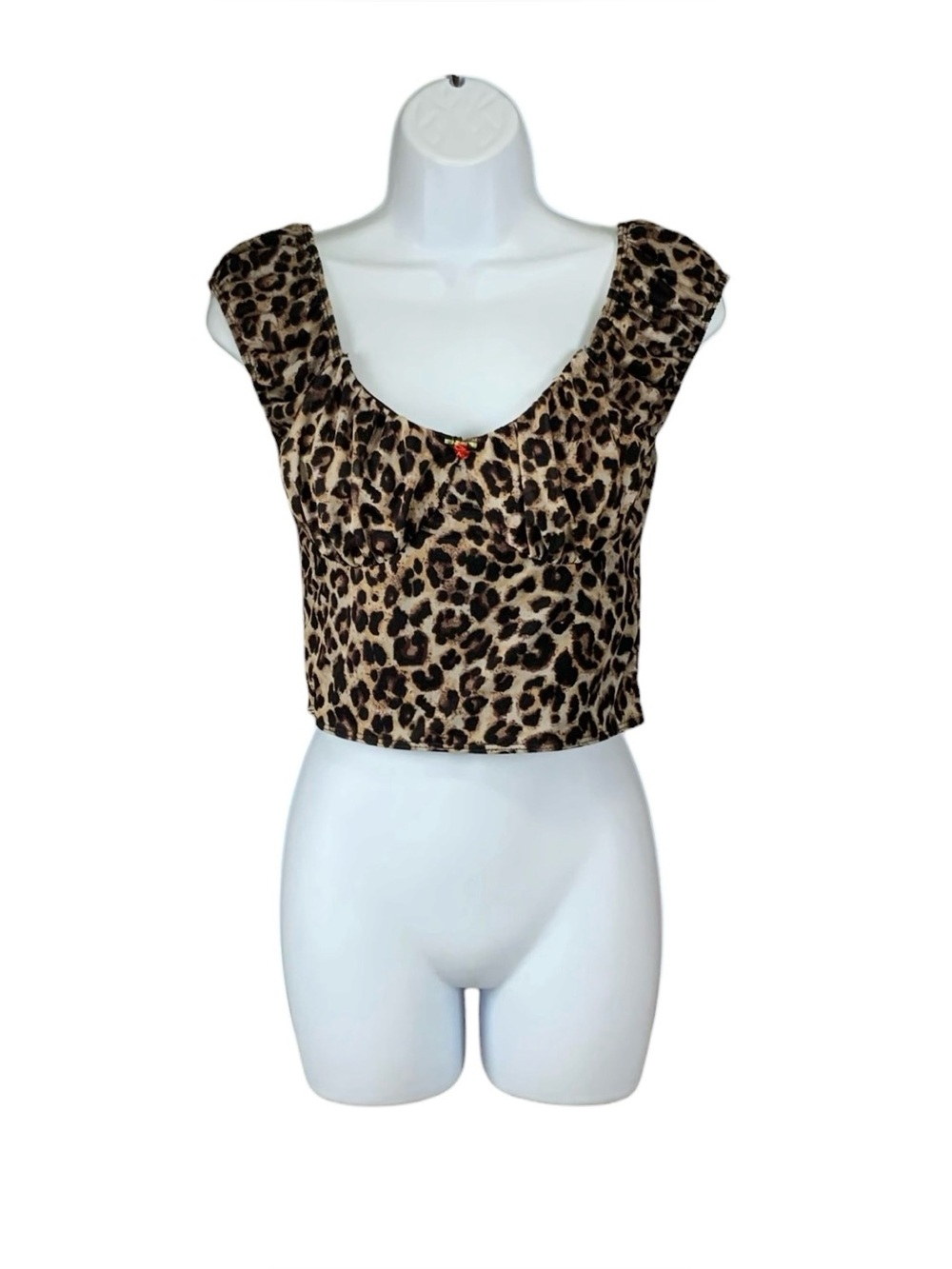 Rebellious Dreamer Leopard Print Crop Top